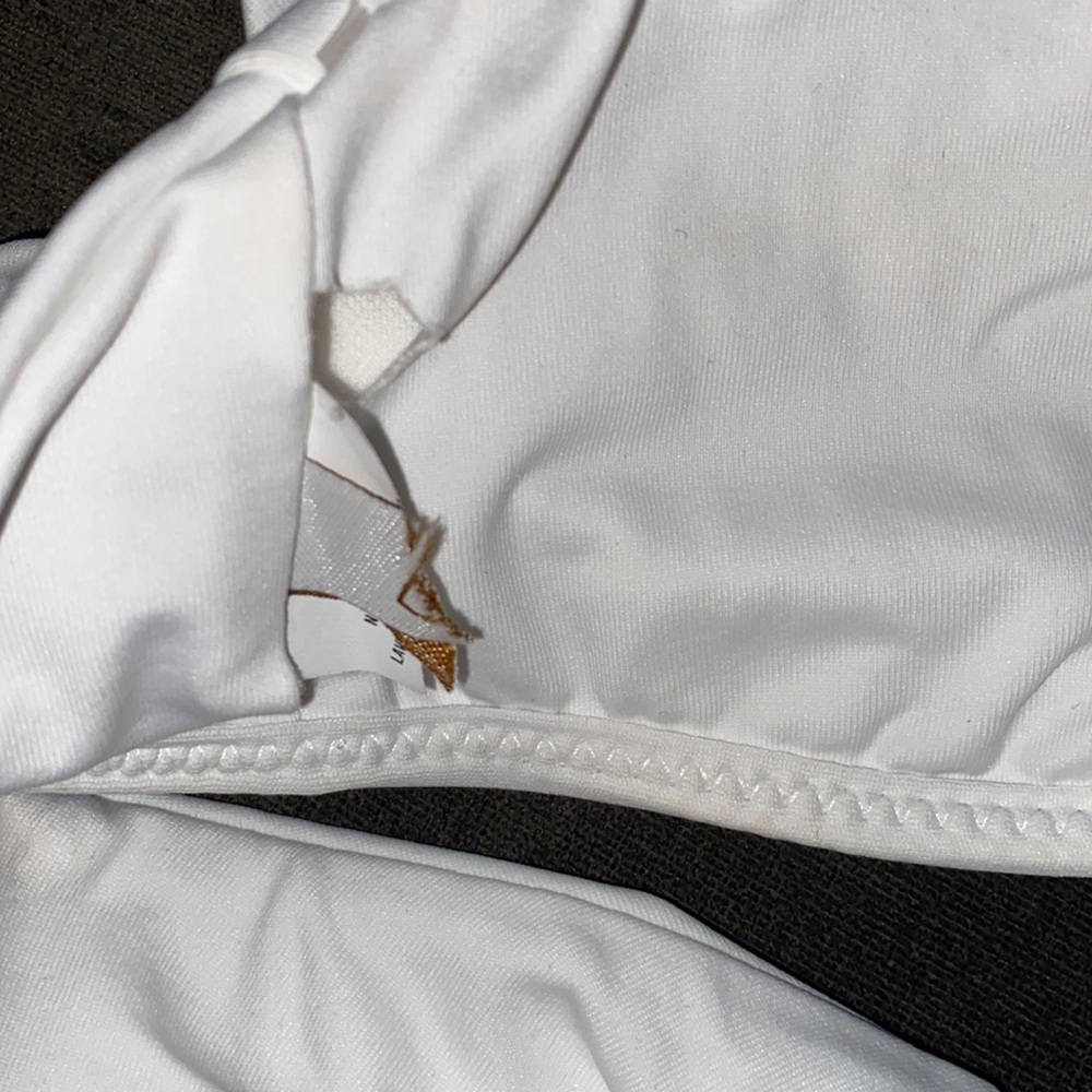 Becca White Crochet Lace High Neck Halter Bikini - Picture 7 of 8